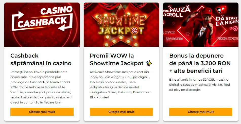bonus 32 rosu cazinou